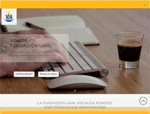 Tablet Screenshot of fundacionuanl.org